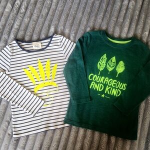 Mini Boden Unisex striped native american Indian neon print And Green Kind 4-5 y